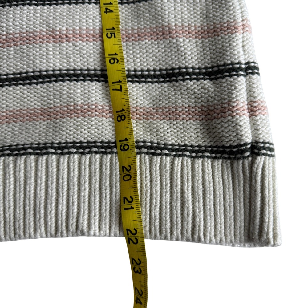 Madewell Coastal Grandma Striped Knit Sweater‎ Crewneck Long Sleeve Cotton Small - Picture 7 of 8